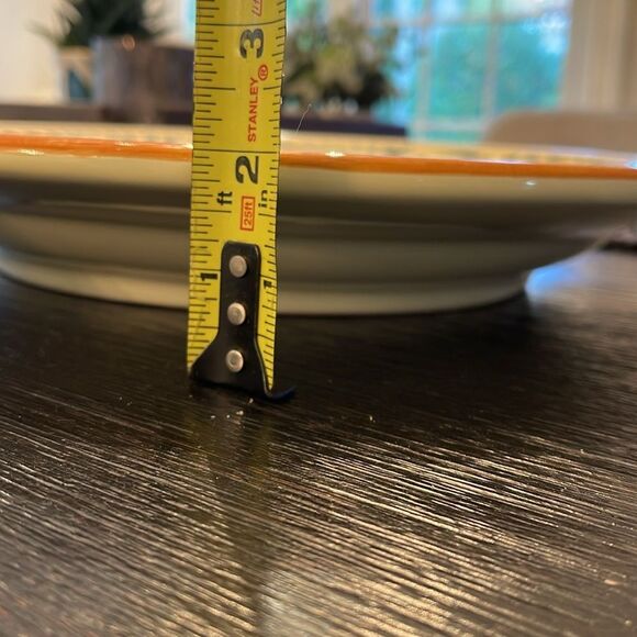 Large Pier 1 Handpainted Shallow Bowl/Platter - Picture 5 of 5